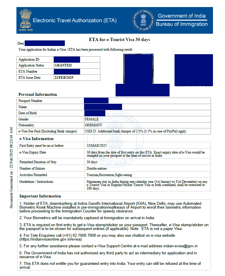India e-Visa