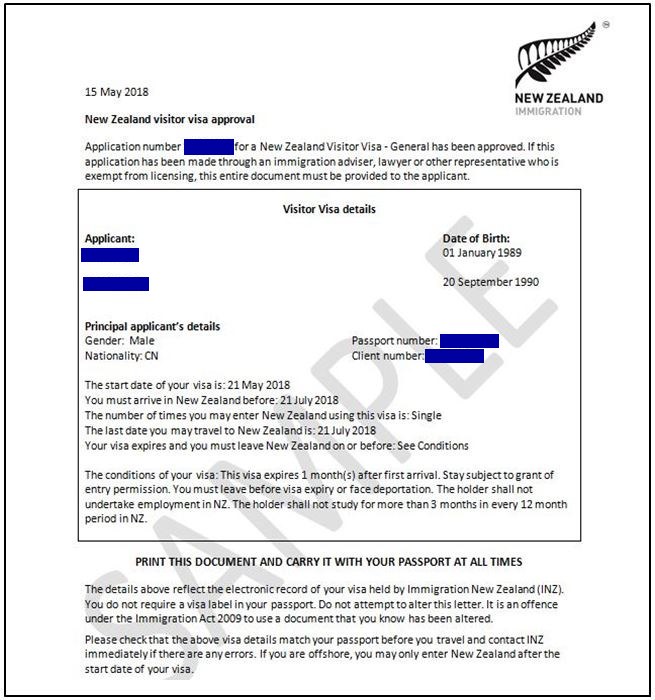 New Zealand Eta Electronic Travel Authority For E Visa Nzeta 5040